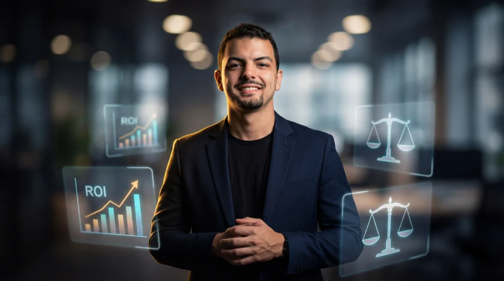 advogado fechando contratos com clientes vindos do tráfego pago